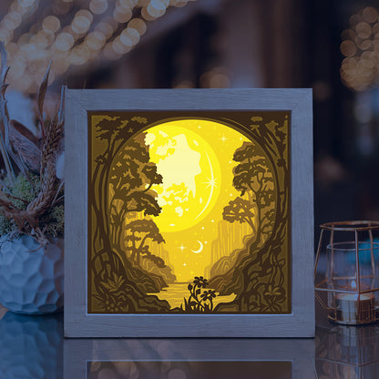 Moonlight 3 – 3D Lightbox SVG File for Cricut & Silhouette