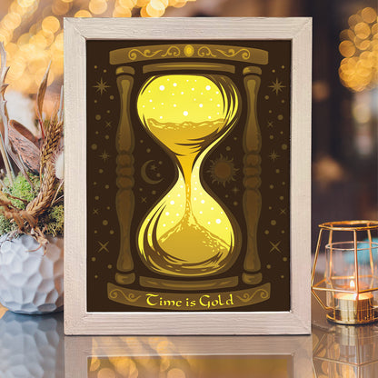 Hourglass – 3D Lightbox SVG File for Cricut & Silhouette
