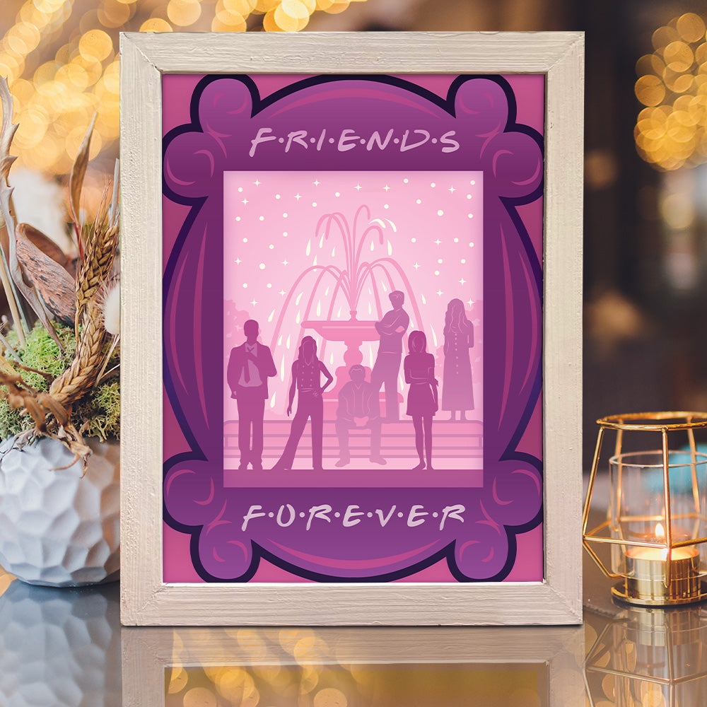 Friends Series – 3D Lightbox SVG File for Cricut & Silhouette