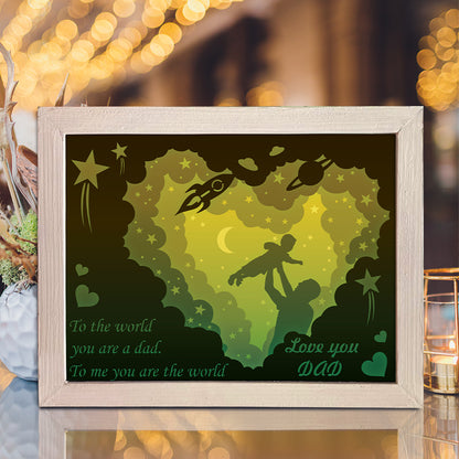 Happy Father's Day 4 - 3D Father Papercut Lightbox File - Cricut File - VEKTOR KRAFT