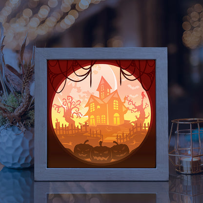 Cute Halloween 1 – 3D Shadow Box SVG File for Cricut & Silhouette