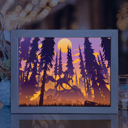 Fox 1 – 3D Lightbox SVG File for Cricut & Silhouette