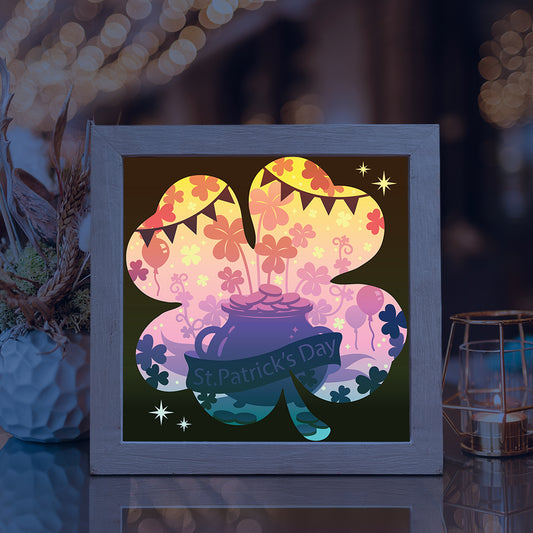 St. Patrick's Day 1 - 3D Special Occasions Papercut Lightbox File - Cricut File - VEKTOR KRAFT