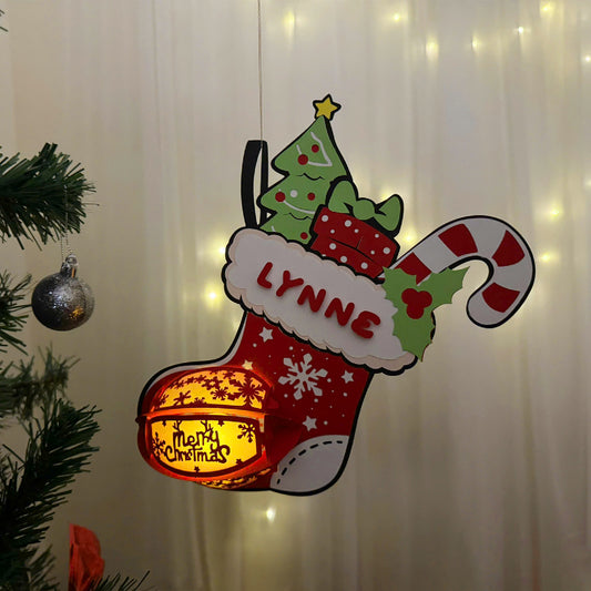 Socks 3 Custom - 3D Christmas Lantern File - Cricut File  - VEKTOR KRAFT