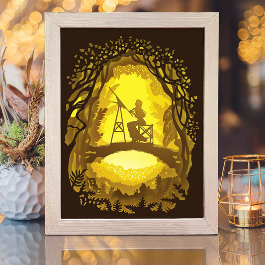 Girl Painting 1 – 3D Lightbox SVG File for Cricut & Silhouette