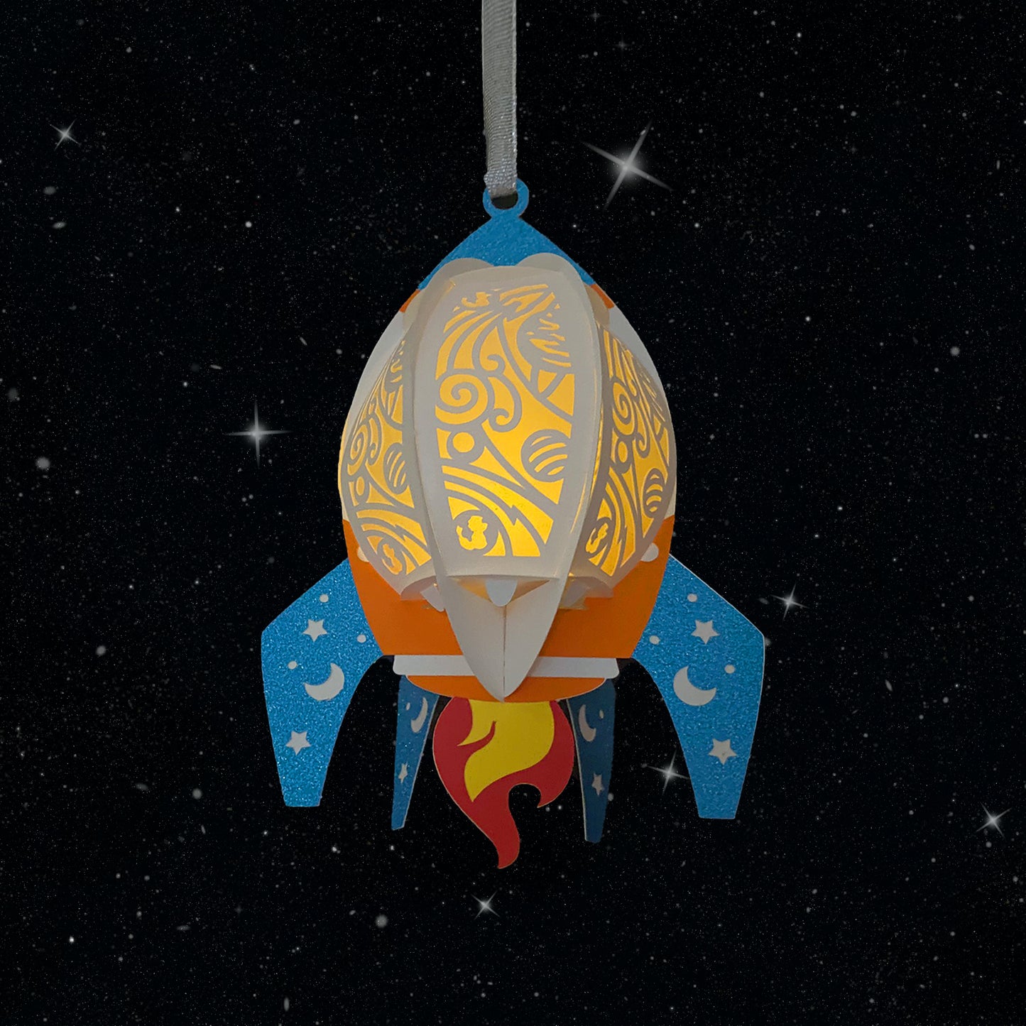 Rocket – 3D Lantern SVG File for Cricut & Silhouette
