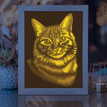 Cat Portraits – 3D Lightbox SVG File for Cricut & Silhouette
