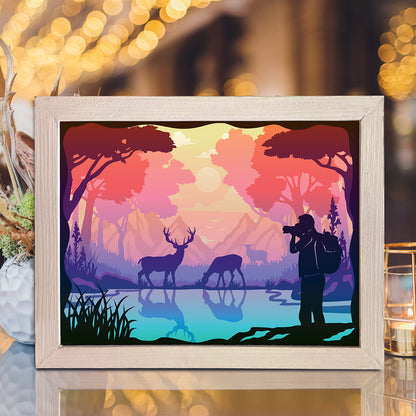 Photographer – 3D Lightbox SVG File for Cricut & Silhouette