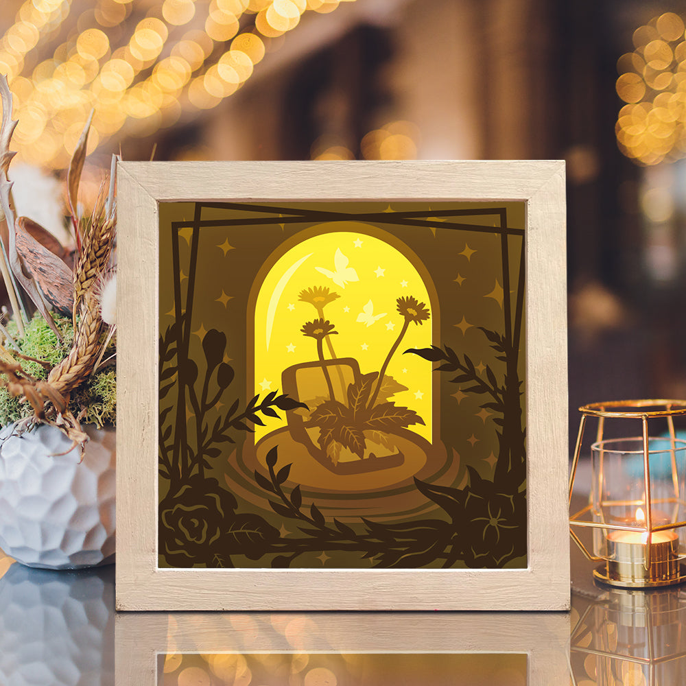 Butterfly Jar – 3D Lightbox SVG File for Cricut & Silhouette