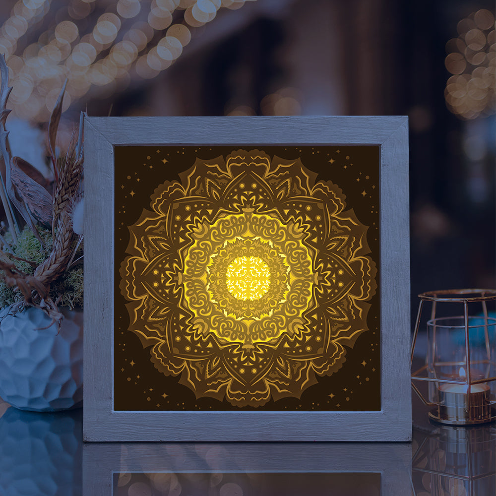 Mandala 3 – 3D Lightbox SVG File for Cricut & Silhouette
