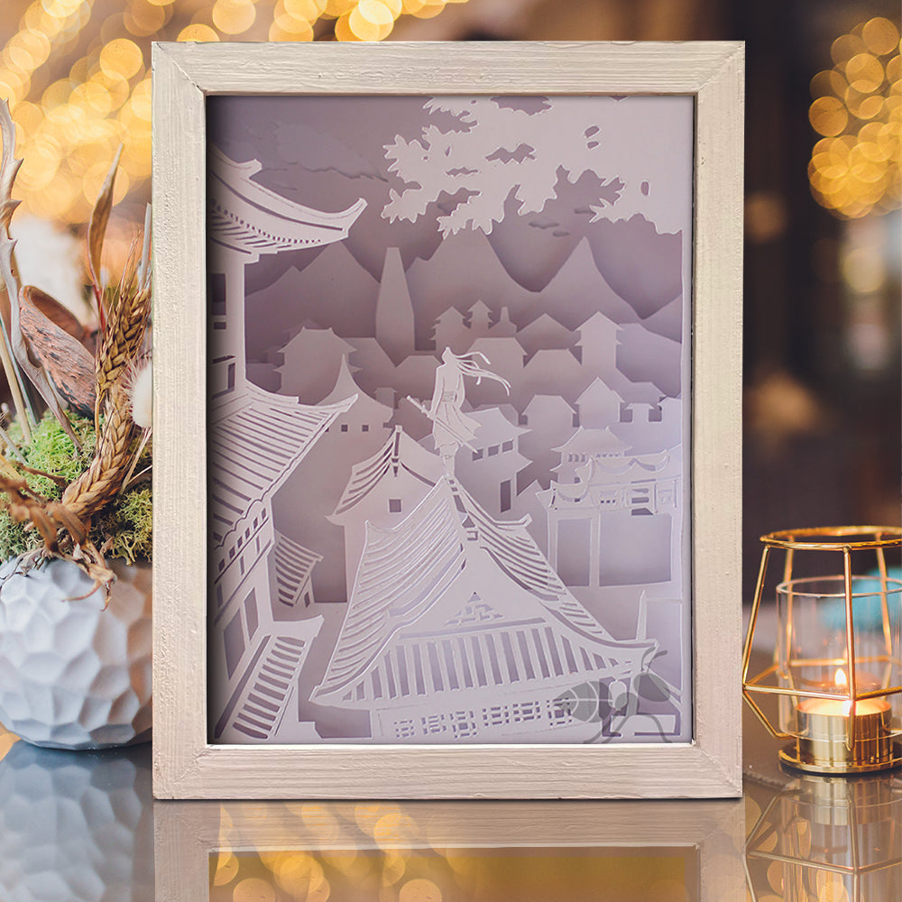 Knight Errant – 3D Lightbox SVG File for Cricut & Silhouette