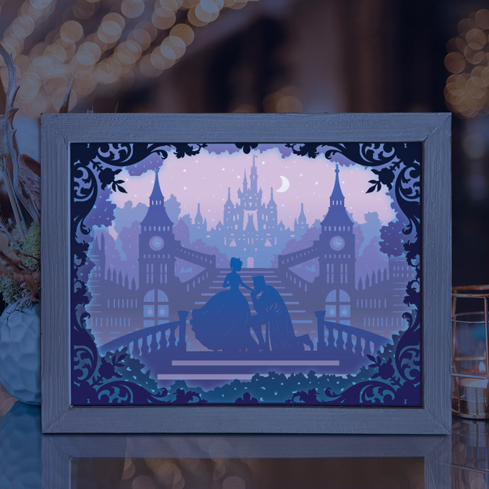 King and Queen – 3D Lightbox SVG File for Cricut & Silhouette