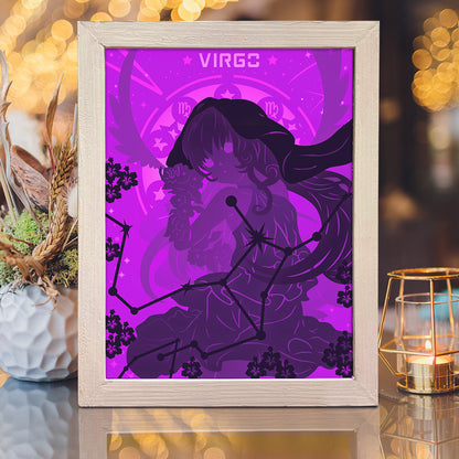 Zodiac Virgo – 3D Lightbox SVG File for Cricut & Silhouette