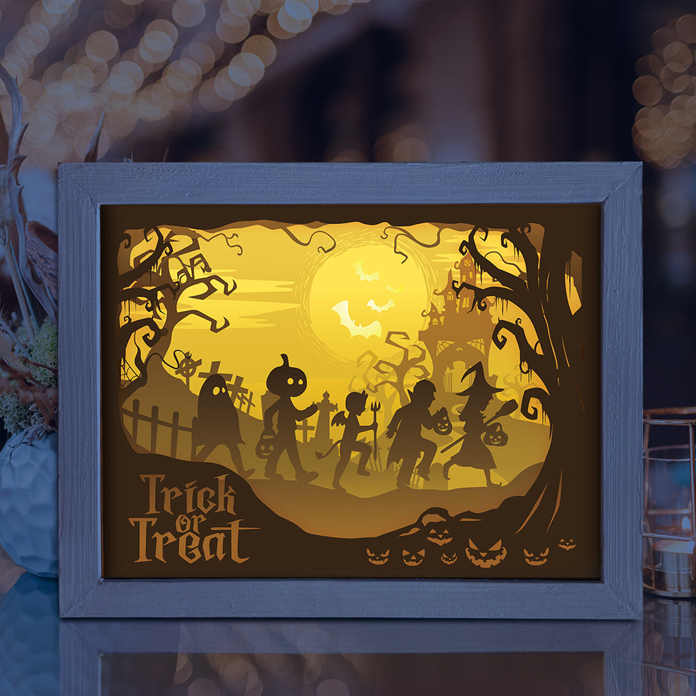 Halloween 8 – 3D Lightbox SVG File for Cricut & Silhouette