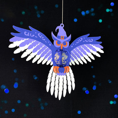 Owl 1 - 3D Halloween Paper Lantern File - Cricut File  - VEKTOR KRAFT