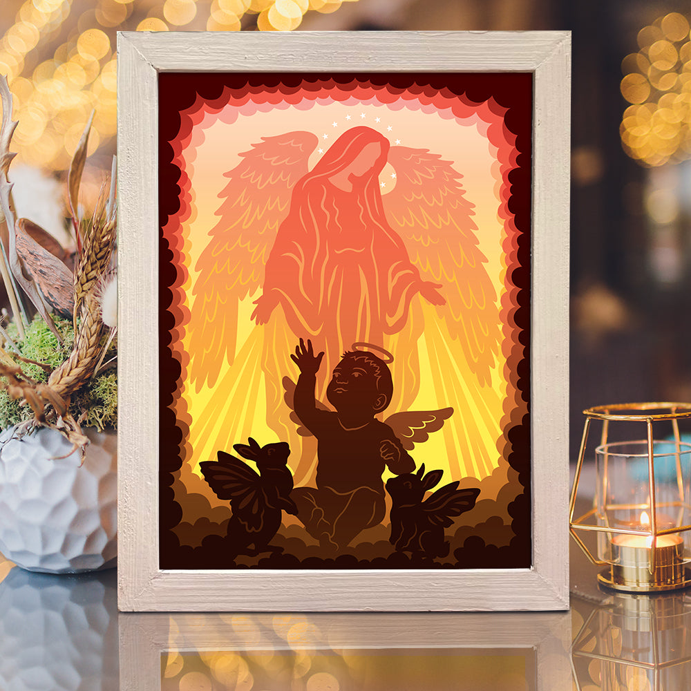 Baby Memorial – 3D Lightbox SVG File for Cricut & Silhouette
