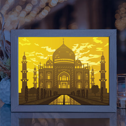 Taj Mahal – 3D Lightbox SVG File for Cricut & Silhouette