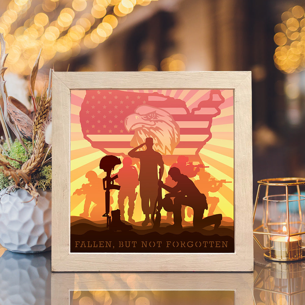 Fallen Soldiers - 3D Special Occasions Papercut Lightbox File - Cricut File - VEKTOR KRAFT