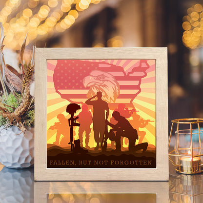 Fallen Soldiers - 3D Special Occasions Papercut Lightbox File - Cricut File - VEKTOR KRAFT