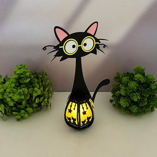 Cute Cat 1 - 3D Animal Paper Lantern File  - Cricut File  - VEKTOR KRAFT