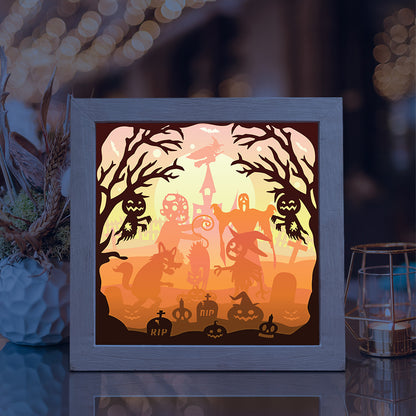 Halloween 24 – 3D Lightbox SVG File for Cricut & Silhouette