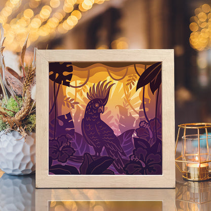 Cockatoos – 3D Lightbox SVG File for Cricut & Silhouette