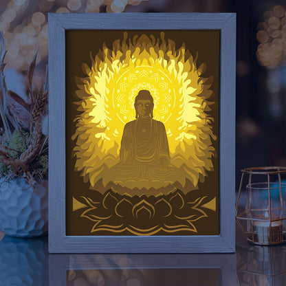 Buddha 2 – 3D Lightbox SVG File for Cricut & Silhouette