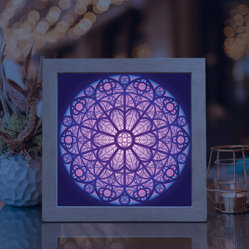 Mandala 1 – 3D Lightbox SVG File for Cricut & Silhouette