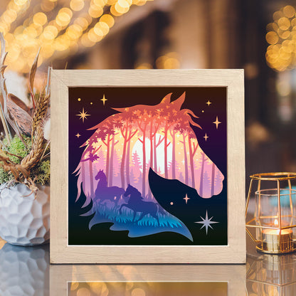 Horse 2 – 3D Lightbox SVG File for Cricut & Silhouette