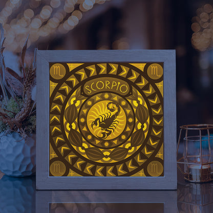 Scorpio – 3D Lightbox SVG File for Cricut & Silhouette
