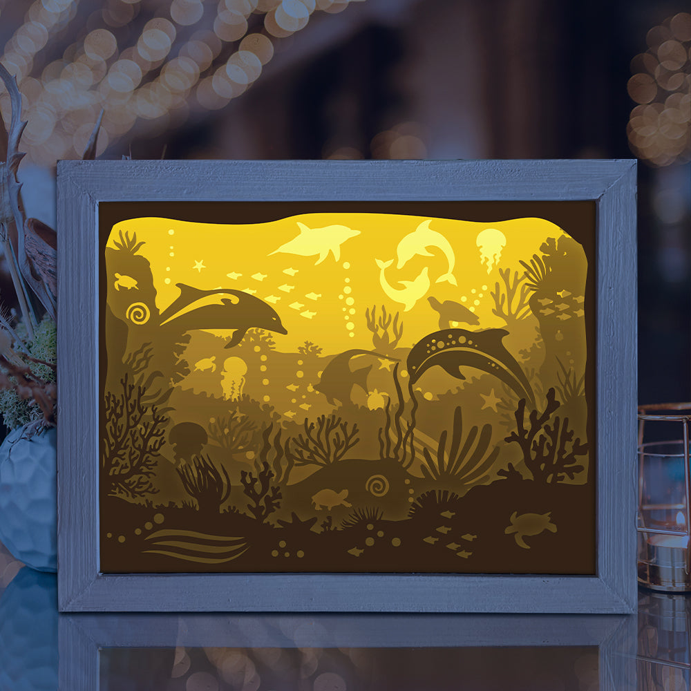 Seabed 1 – 3D Lightbox SVG File for Cricut & Silhouette