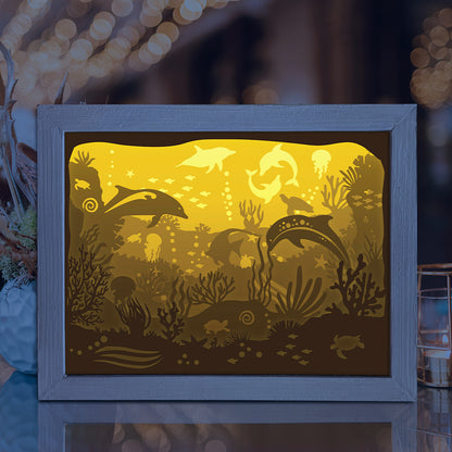 Seabed 1 – 3D Lightbox SVG File for Cricut & Silhouette