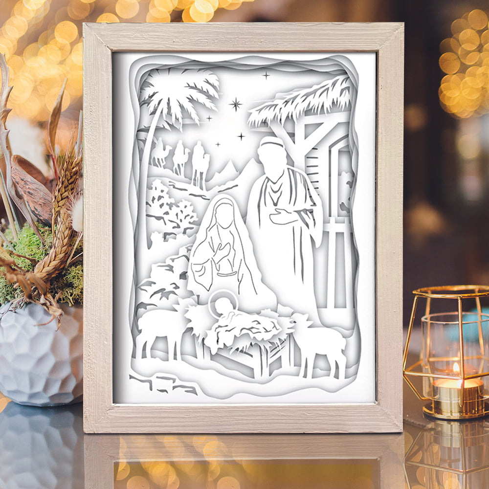 Jesus 3 – 3D Lightbox SVG File for Cricut & Silhouette