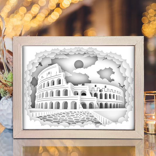Colosseum 1 – 3D Lightbox SVG File for Cricut & Silhouette