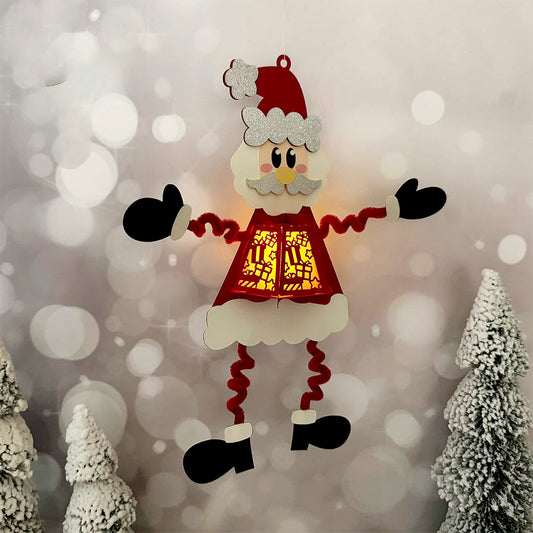 Santa Hanging - 3D Christmas Lantern File - Cricut File  - VEKTOR KRAFT