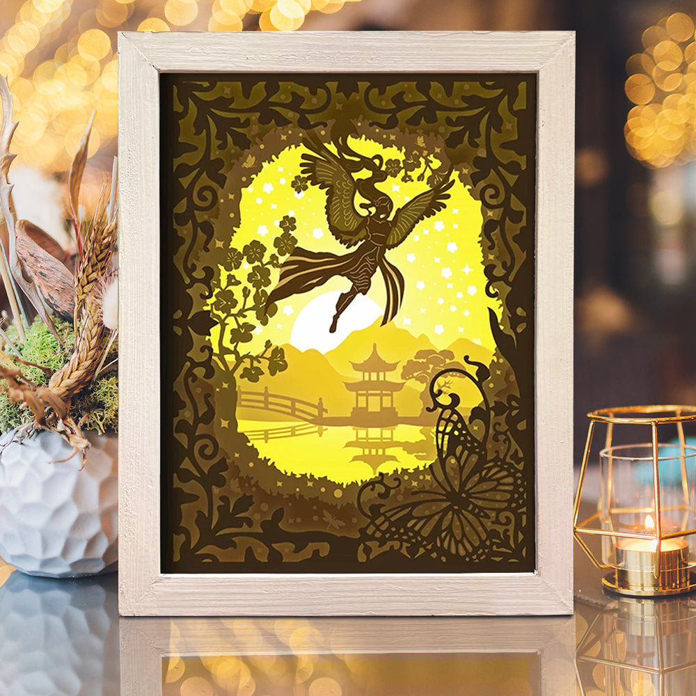 Angel 1 – 3D Lightbox SVG File for Cricut & Silhouette