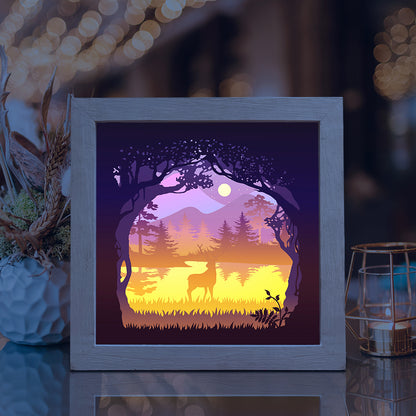 Deer 2 – 3D Lightbox SVG File for Cricut & Silhouette