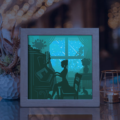 Piano 1 – 3D Lightbox SVG File for Cricut & Silhouette