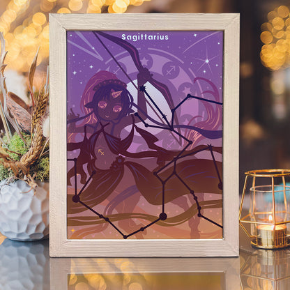 Zodiac Sagittarius – 3D Lightbox SVG File for Cricut & Silhouette