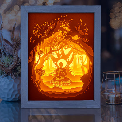 Buddha 1 – 3D Lightbox SVG File for Cricut & Silhouette