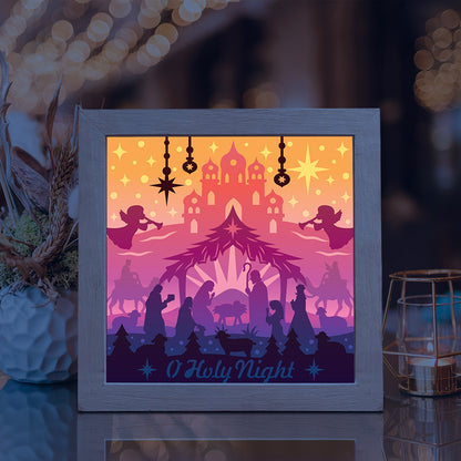 Nativity Scene 4 – 3D Lightbox SVG File for Cricut & Silhouette