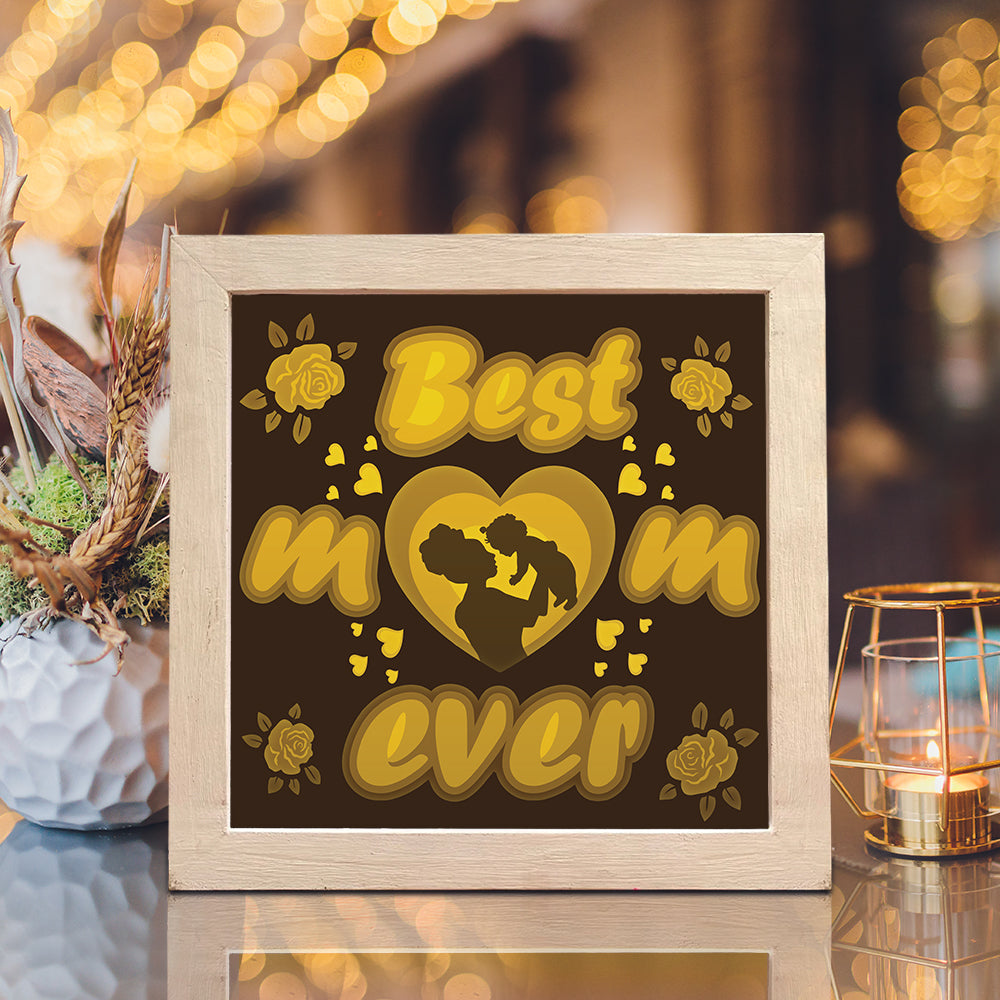 Best Mom Ever 2 - 3D Mother Lightbox File - Cricut File - VEKTOR KRAFT