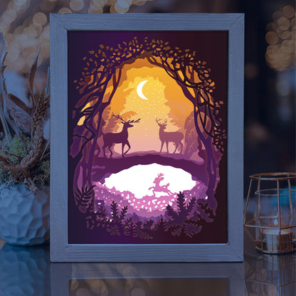 Deer 1 – 3D Lightbox SVG File for Cricut & Silhouette