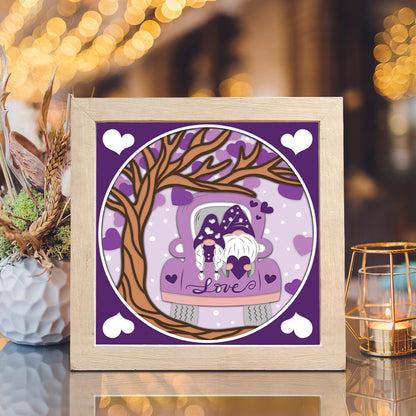 Gnome Truck Valentine – 3D Shadow Box SVG File for Cricut & Silhouette