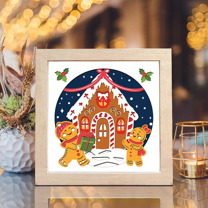 Christmas Gingerbread – 3D Shadow Box SVG File for Cricut & Silhouette