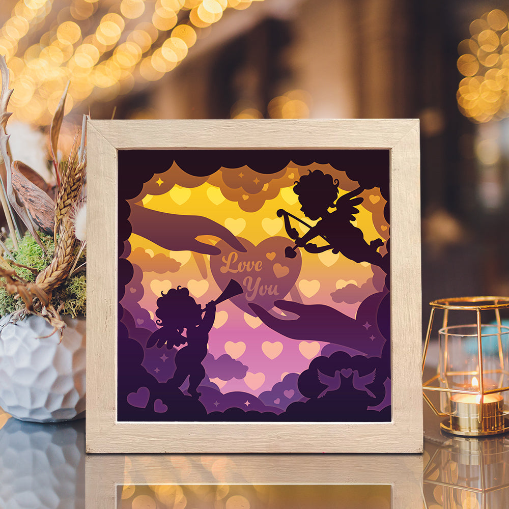 Cupid – 3D Lightbox SVG File for Cricut & Silhouette