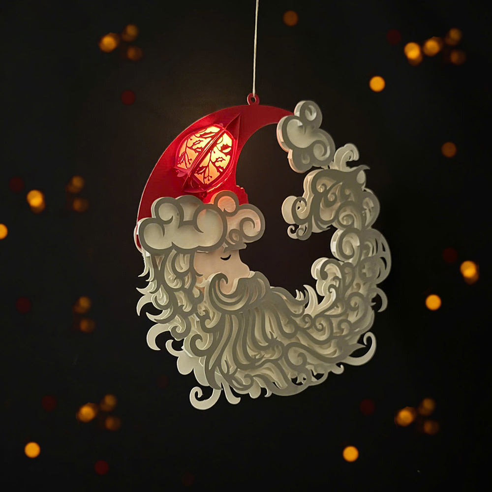 Santa Claus 2 - 3D Christmas Lantern File - Cricut File  - VEKTOR KRAFT