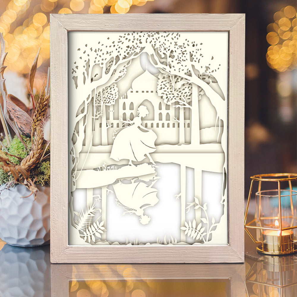 Princess – 3D Lightbox SVG File for Cricut & Silhouette