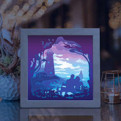 Simplified Lighthouse – 3D Lightbox SVG File for Cricut & Silhouette