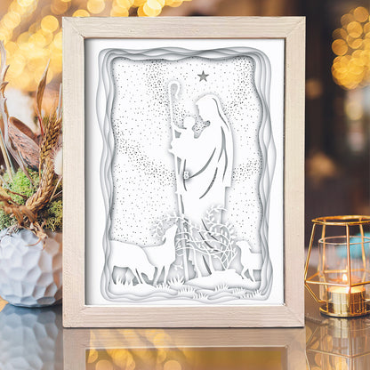 Jesus 2 – 3D Lightbox SVG File for Cricut & Silhouette